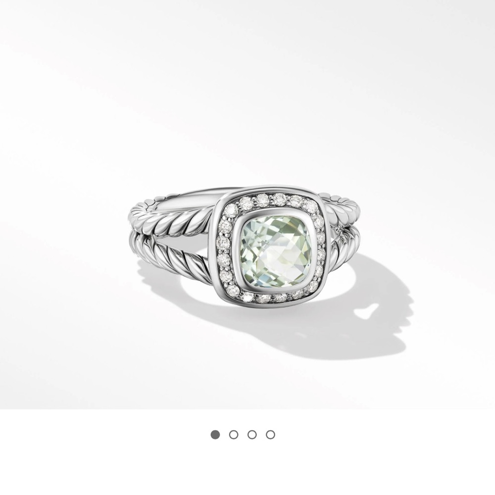 David Yurman Petite Albion Ring | green | size 7
